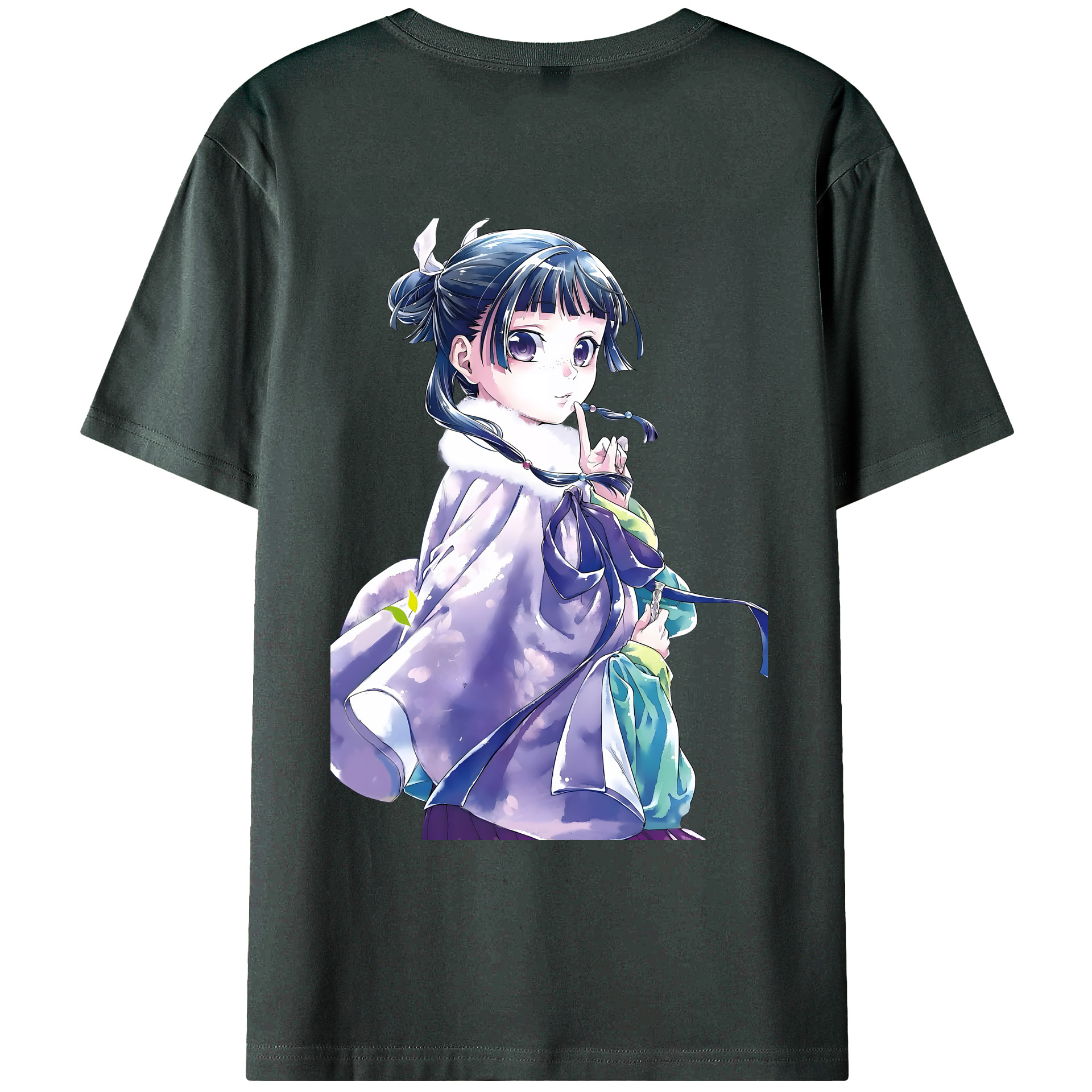（画像用） 薬屋のひとりごと The Apothecary Diaries 綿100％ メンズ半袖Tシャツ（バックプリント） 通気性